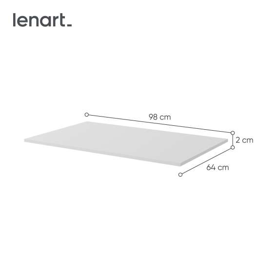 Garderobeskap Maxi 200x235 - hvit matt - speil