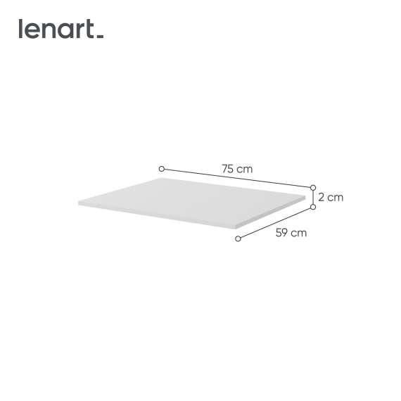 Garderobeskap Maxi 220x235 - hvit matt - speil