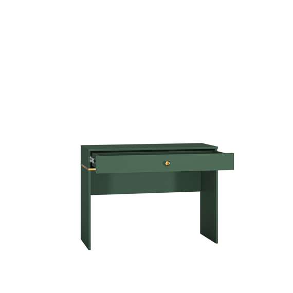 Sminkebord Fonest 100x79 cm - labrador - 1 skuff - metall ben gul