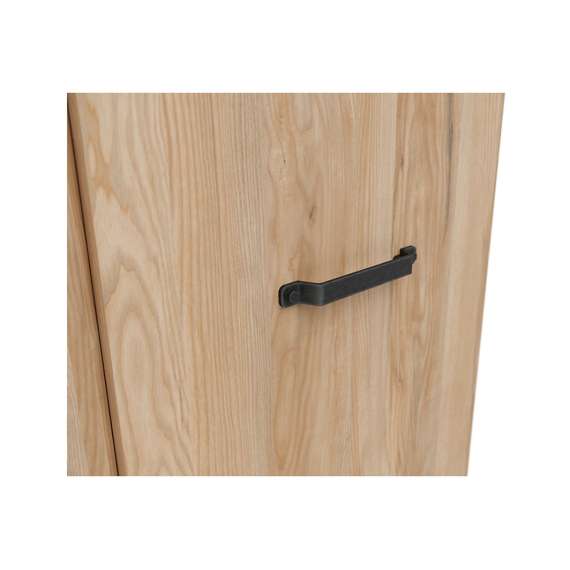 Hjørnegarderobe Lara 75x197 cm - 2 dører - ask