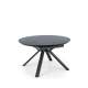 Spisebord Vertigo Ø130 cm - sort marmor - sorte ben