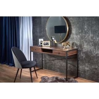 Sminkebord Boso 123x48 cm - valnøtt - skuff