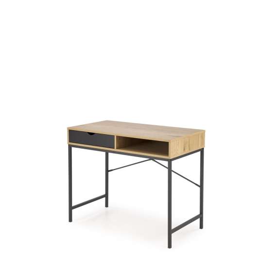 Sminkebord Roso 95x48 cm - eik gold - skuff