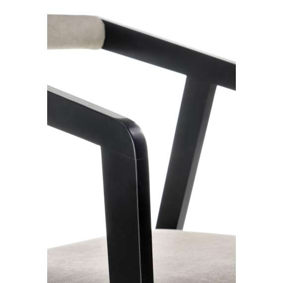 Stol Azul - sort - grå stoff