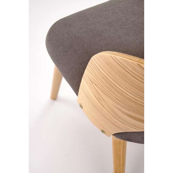 Stol Cadiz - eik - grå stoff