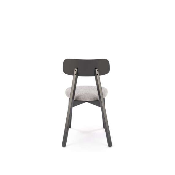 Stol Hylo - sort - grå stoff