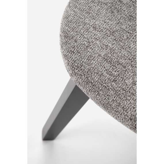 Stol Hylo - sort - grå stoff