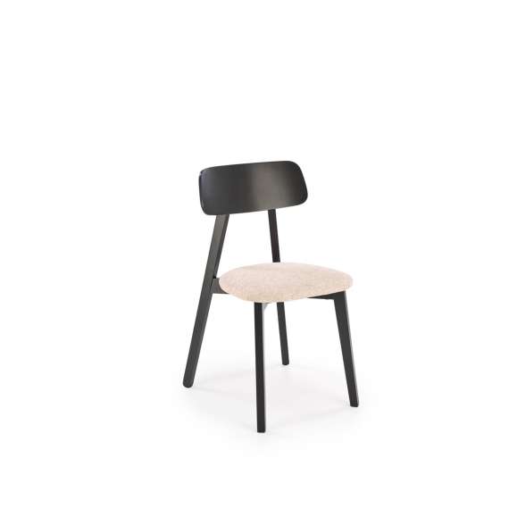 Stol Hylo - sort - beige stoff