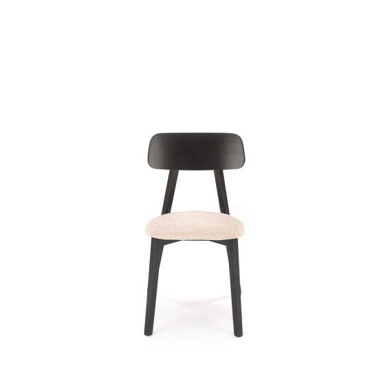 Stol Hylo - sort - beige stoff