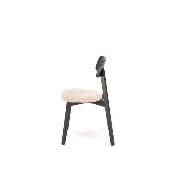 Stol Hylo - sort - beige stoff