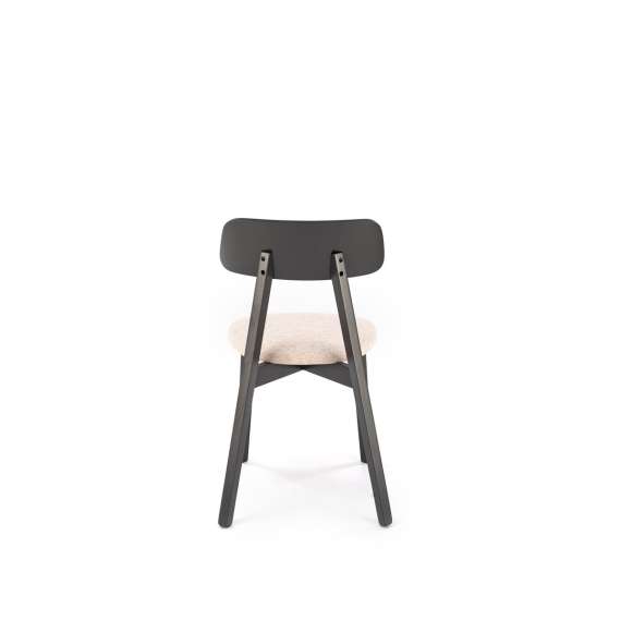 Stol Hylo - sort - beige stoff