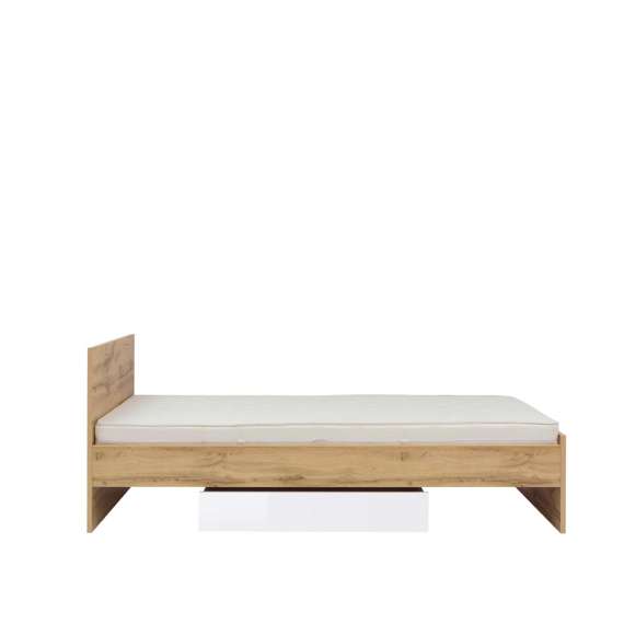 Seng Zele 90x200 cm - eik wotan - 1 skuff