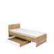 Seng Zele 90x200 cm - eik wotan - 1 skuff