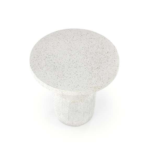 Sidebord Giza Ø54 cm - hvit kompositt