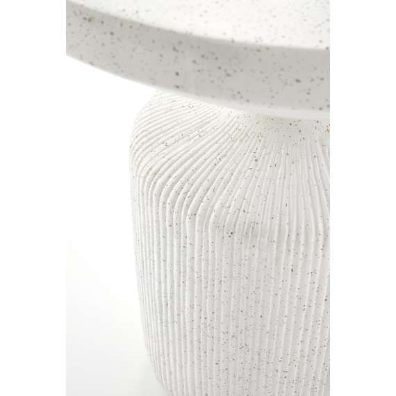 Sidebord Giza Ø54 cm - hvit kompositt