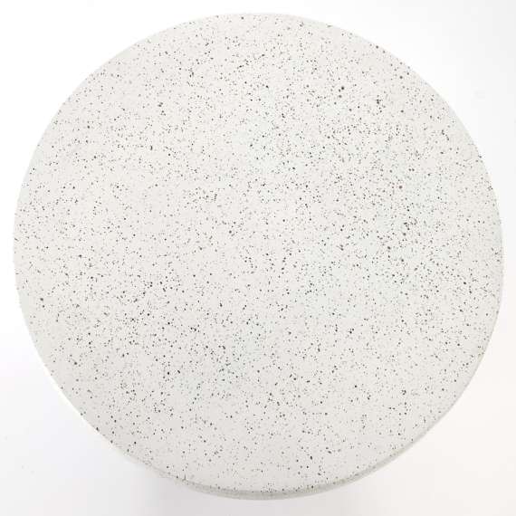 Sidebord Giza Ø54 cm - hvit kompositt