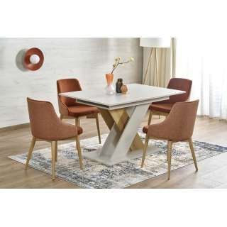 Spisebord Xarelto 135-175 cm - cashmire - eik cremona