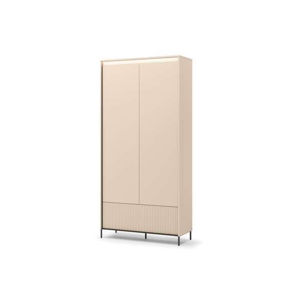 Garderobeskap Trend 101x210 cm - beige matt - til entre