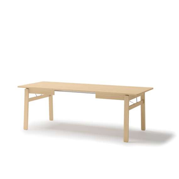 Spisebord Plot 149-269x85 cm - lys eik - uttrekkbart