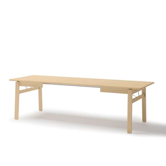 Spisebord Plot 149-269x85 cm - lys eik - uttrekkbart