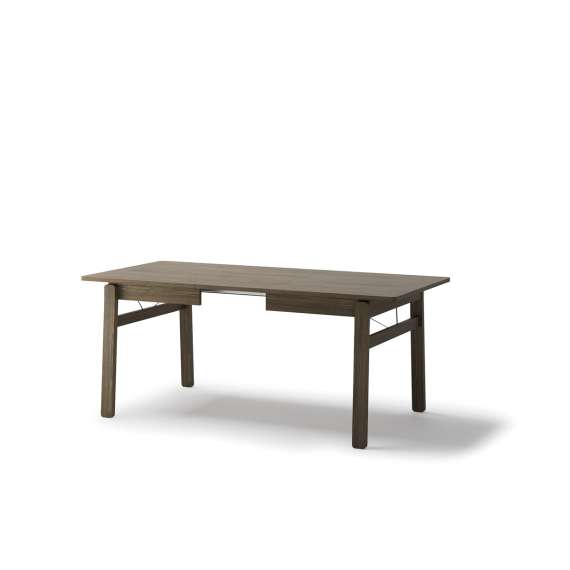 Spisebord Plot 149-269x85 cm - mørk eik - uttrekkbart