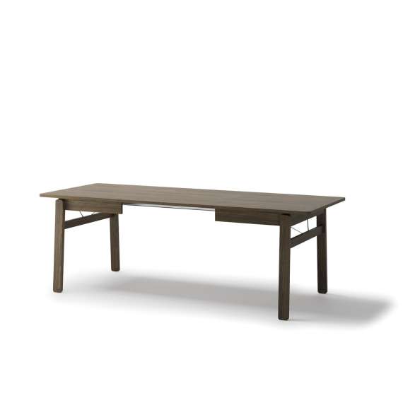 Spisebord Plot 149-269x85 cm - mørk eik - uttrekkbart