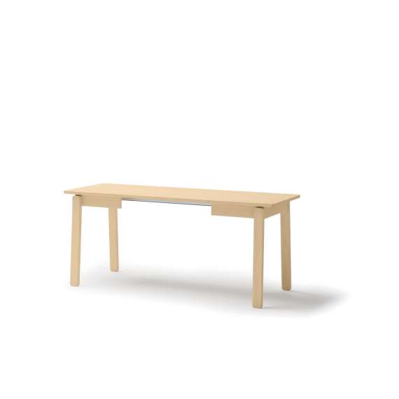 Spisebord Plot 104-224x60 cm - lys eik - uttrekkbart