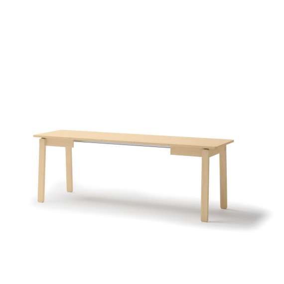 Spisebord Plot 104-224x60 cm - lys eik - uttrekkbart