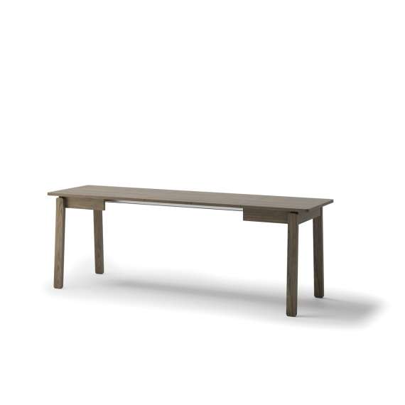 Spisebord Plot 104-224x60 cm - mørk eik - uttrekkbart