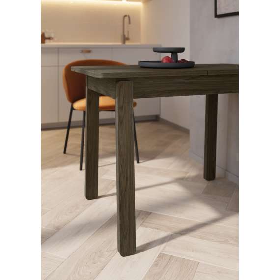 Spisebord Plot 104-224x60 cm - mørk eik - uttrekkbart