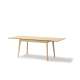 Spisebord Plot 145-220x85 cm - lys eik - uttrekkbart