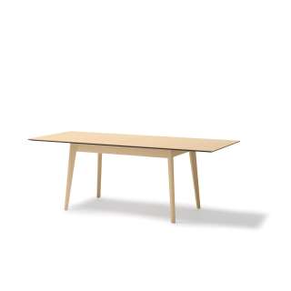 Spisebord Plot 145-220x85 cm - lys eik - uttrekkbart