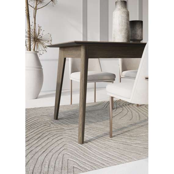 Spisebord Plot 145-220x85 cm - mørk eik - uttrekkbart