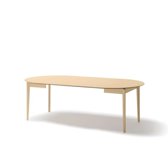 Spisebord Plot 120x240x120 cm - lys eik - uttrekkbart