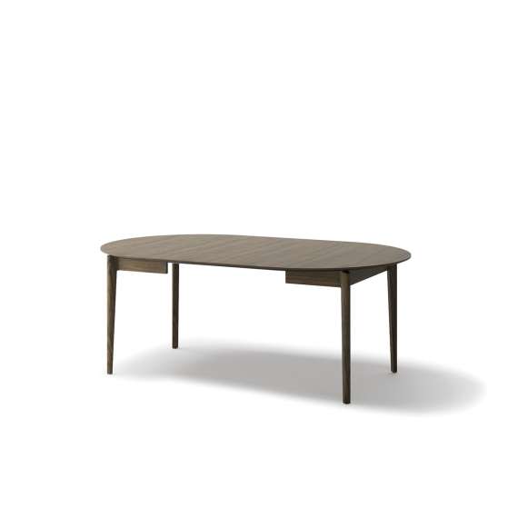 Spisebord Plot 120-240x120 cm - mørk eik - uttrekkbart