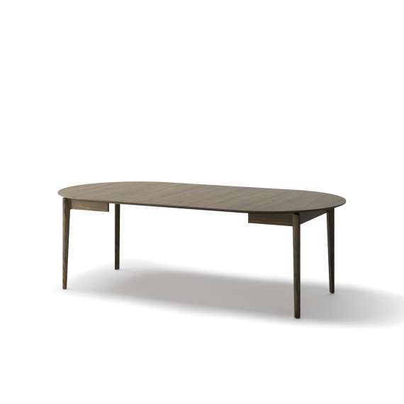 Spisebord Plot 120x240x120 cm - mørk eik - uttrekkbart