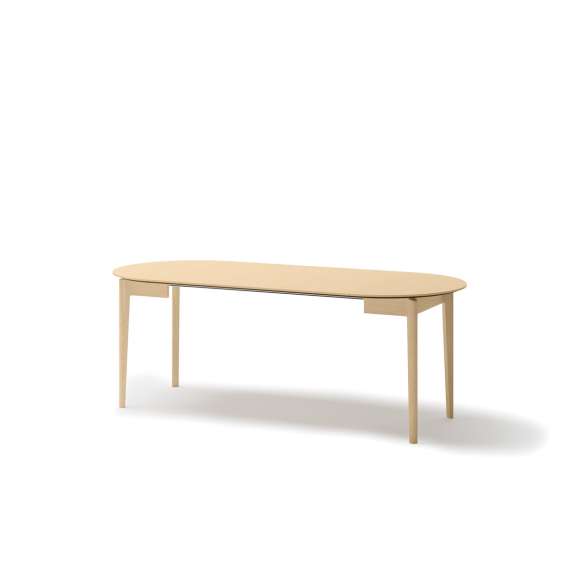 Spisebord Plot 90x210x90 cm - lys eik - uttrekkbart