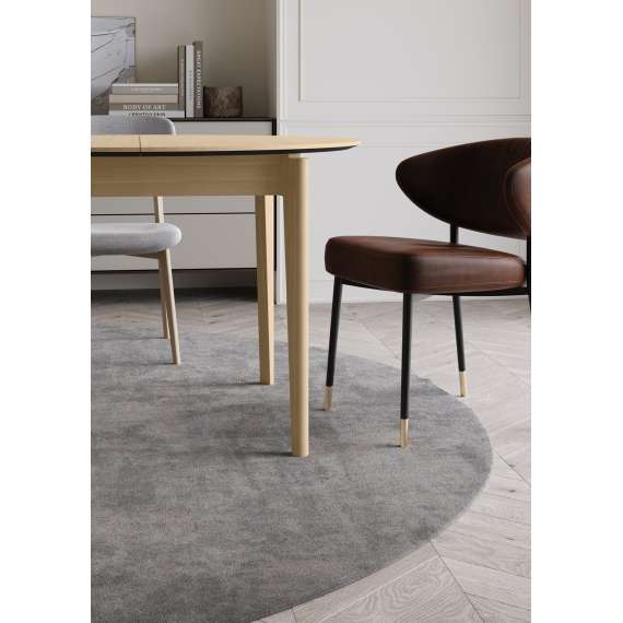 Spisebord Plot 90x210x90 cm - lys eik - uttrekkbart