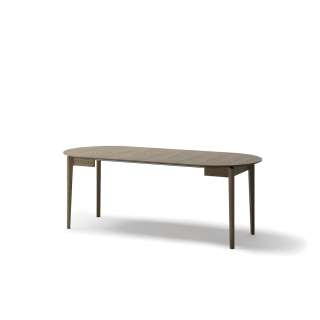 Spisebord Plot 90-210x90 cm - mørk eik - uttrekkbart