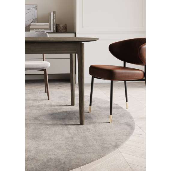 Spisebord Plot 90x210x90 cm - mørk eik - uttrekkbart