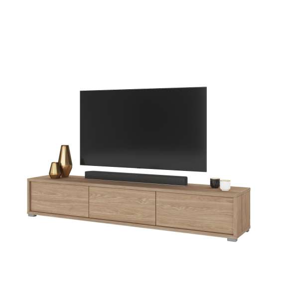 Tv-benk Frida 180 cm - eik - vegghengt - gulvstående