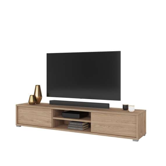 Tv-benk Frida 180 cm - eik - vegghengt - gulvstående