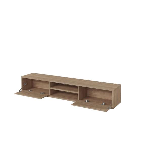 Tv-benk Frida 180 cm - eik - vegghengt - gulvstående