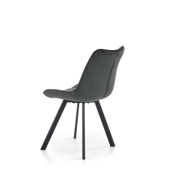 Stol Merida - mørk grå - velvet