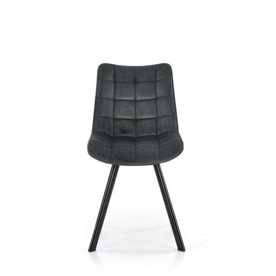 Stol Merida - mørk grå - velvet
