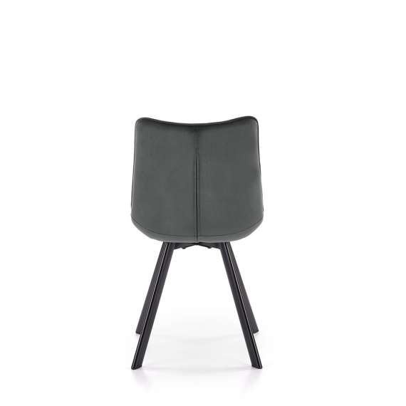 Stol Merida - mørk grå - velvet
