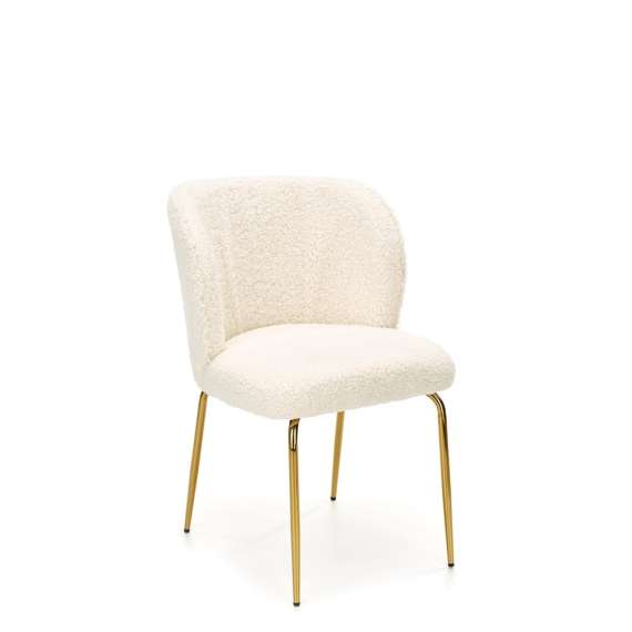 Stol Nantes - krem bouclé - gull ben