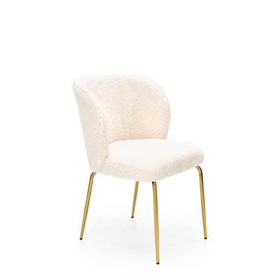 Stol Nantes - krem bouclé - gull ben