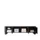 Tv-benk Vesper - 187x48 cm - 3 dører - svart matt