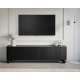 Tv-benk Vesper - 187x48 cm - 4 dører - svart matt